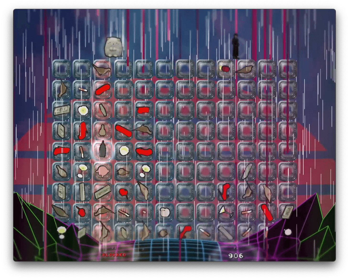 Breaker League โ Neon city rain stage