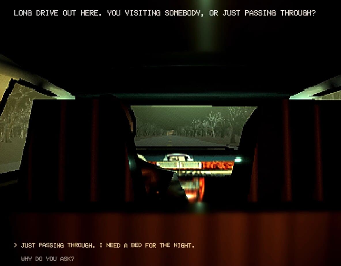 Don't Pay the Driver — The cab ride out to the motel