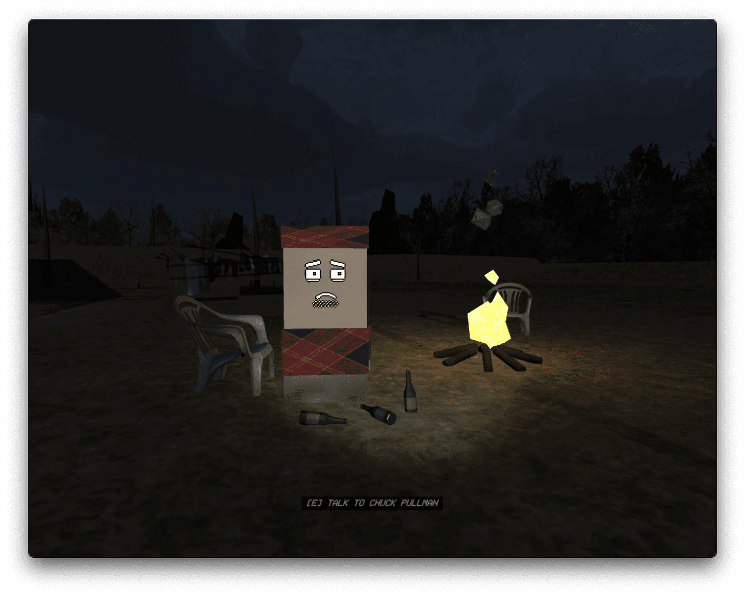 Lurks Beneath — Chuck Pullman by the fire