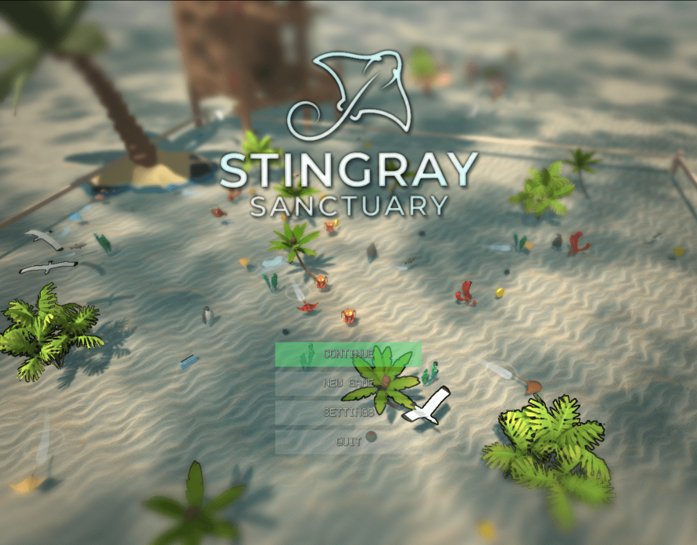 Stingray Sanctuary — Title screen